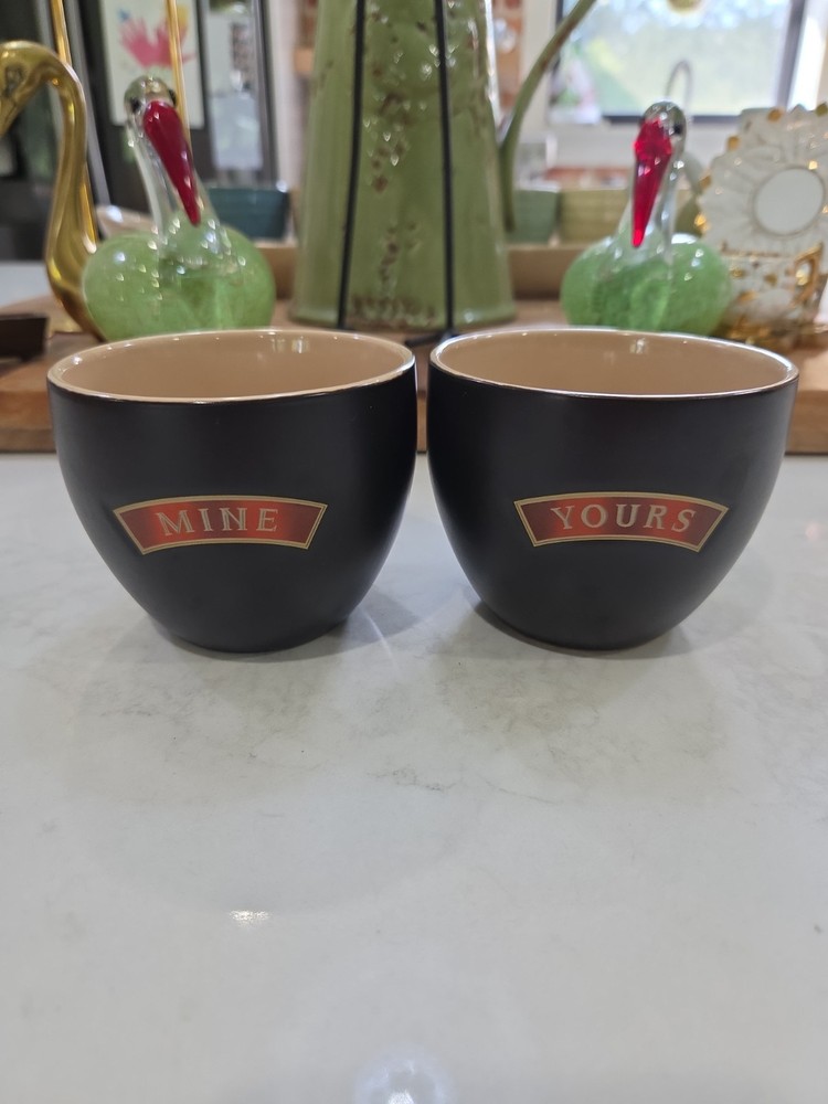 Set of 2 Bailey's Irish Cream Cups Yours & Mine Expresso Coffee Liqueur Tea