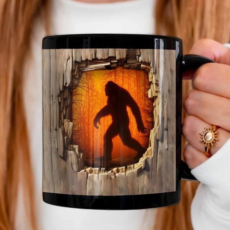 HOT! Sasquatch Coffee Mug Bigfoot Gift, Funny Coworker Present