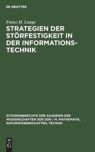 Franz-H Lange Strategien Der Störfestigkeit in Der Informationstechni (Hardback)