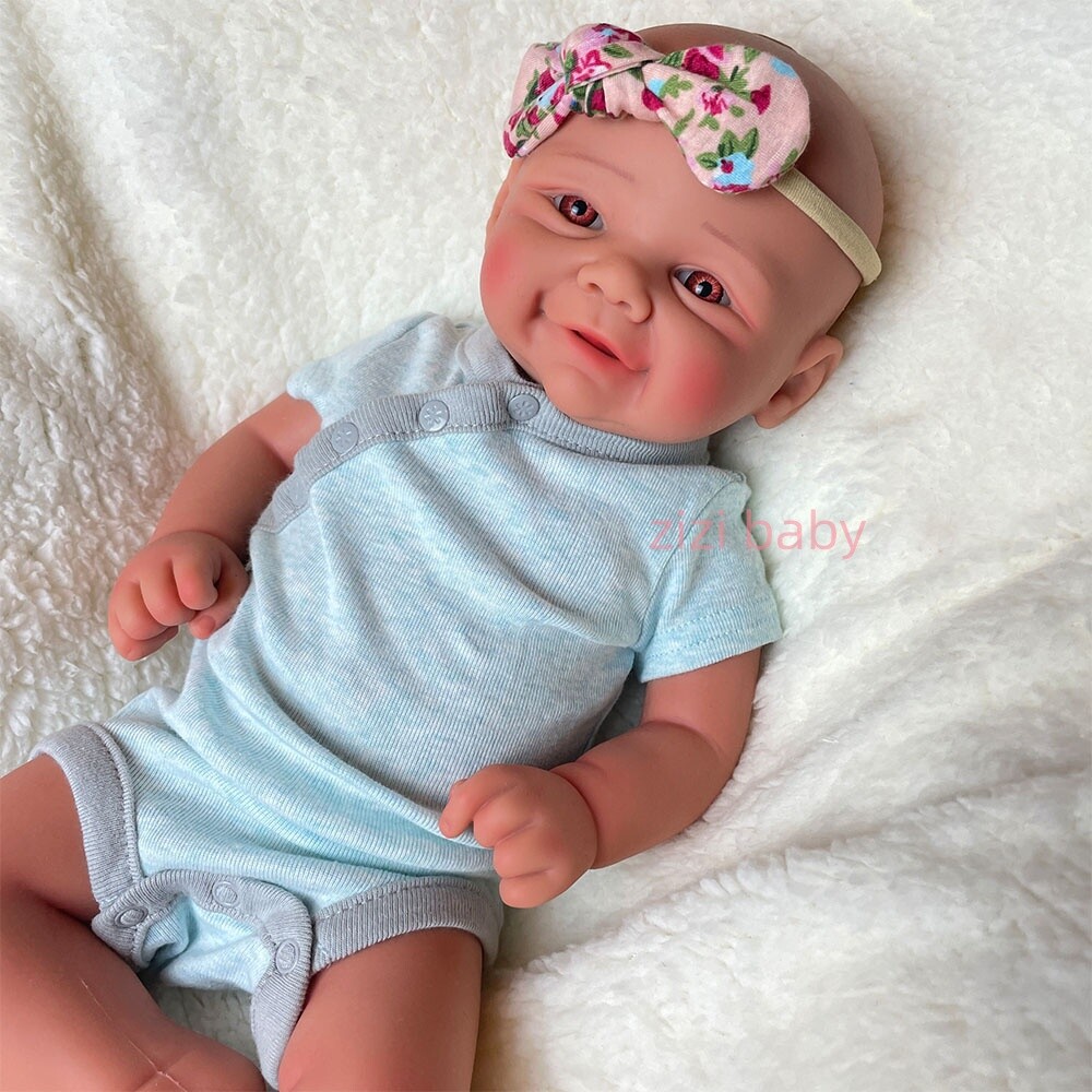 17-inch Realistic Flexible Full Silicone Reborn Baby Doll with Open Eyes