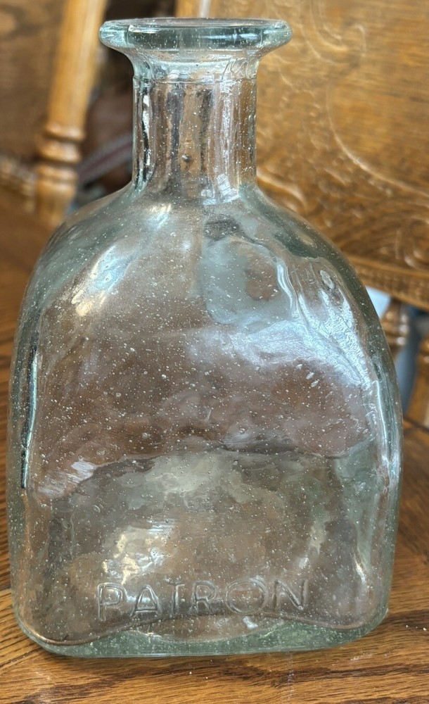 Vintage Patron Tequila Empty Collectible Glass Bottle-Used