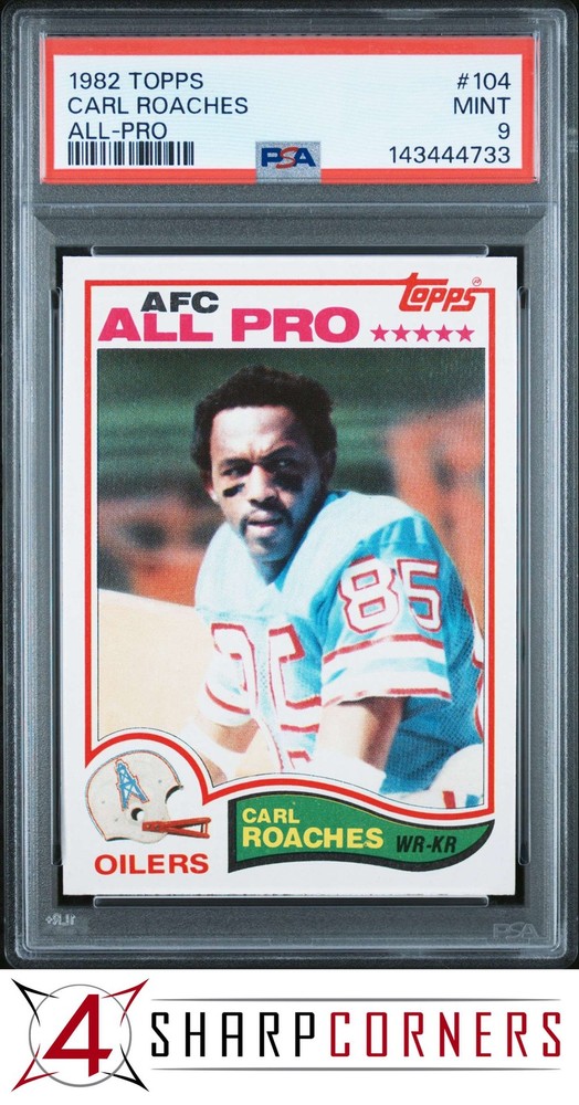 1982 Topps All-Pro #104 Carl Roaches Oilers Psa 9The #1 consignment choice on eBay: 4SC! Consign now!
