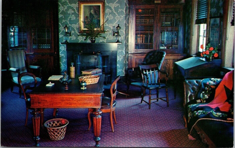 Wheatland Home James Buchanan Lancaster PA Pennsylvania Library Postcard UNP VTG