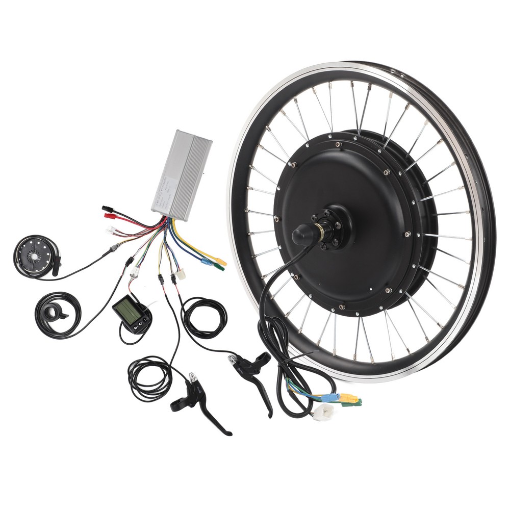20 Inch Electric Bicycle 48V 1500W Rear Drive Motor Wheel Kit With 35A Cont GD