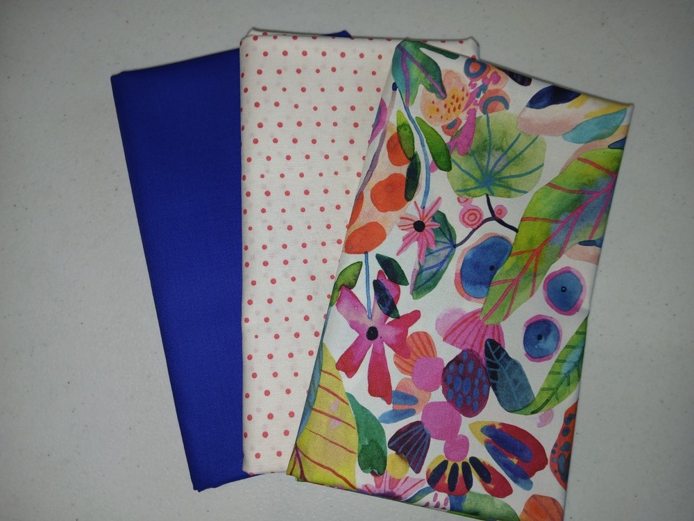 Lot 3 yard Focus Light Dark name brand cotton spring on trend Fabric Cafe look