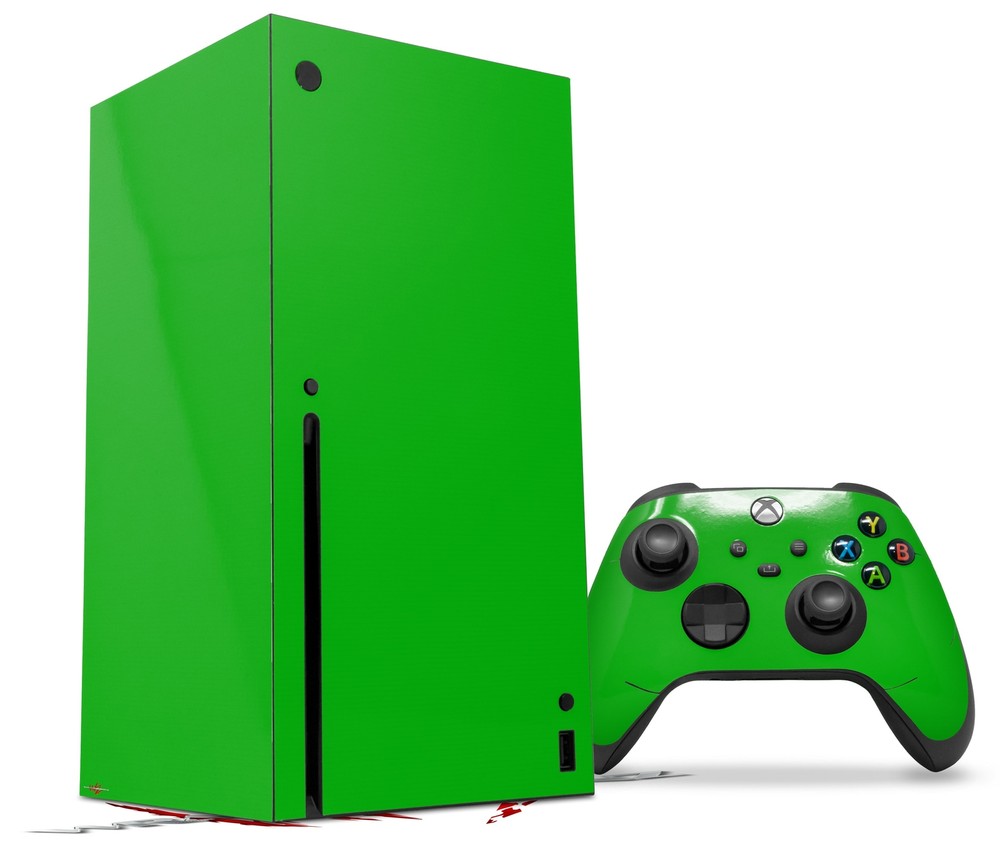 Skin Set for XBOX Series X Solids Collection Green