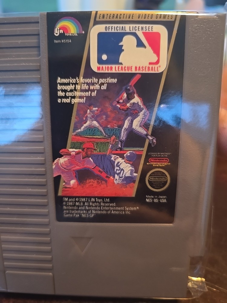 Major League Baseball (Nintendo Entertainment System, 1988)