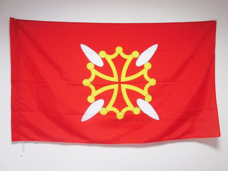 Haute-Garonne French Department Flag 3x5 ft with Pole Sleeve - France Regional Banner 90x150 cm