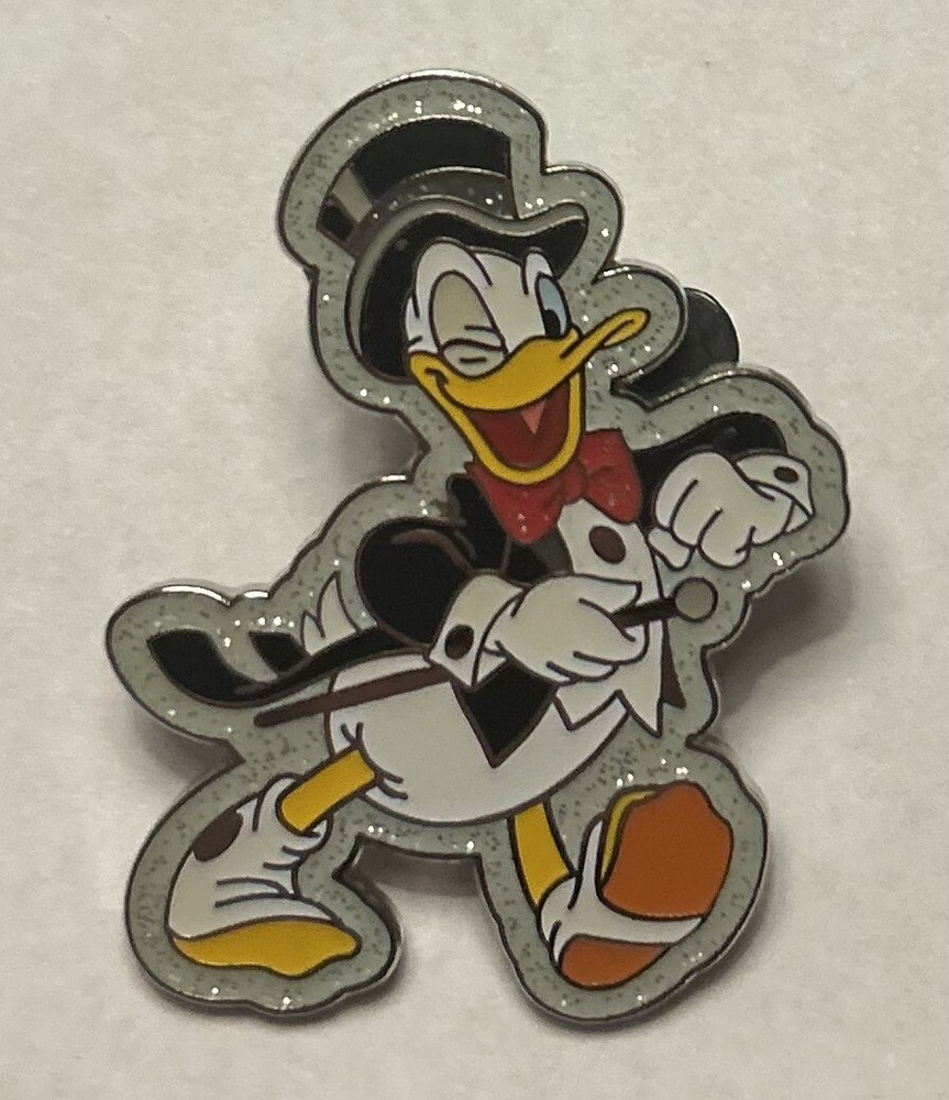 Disney - Donald Duck - Formal Tuxedo Top Hat Sparkle Glitter Pin