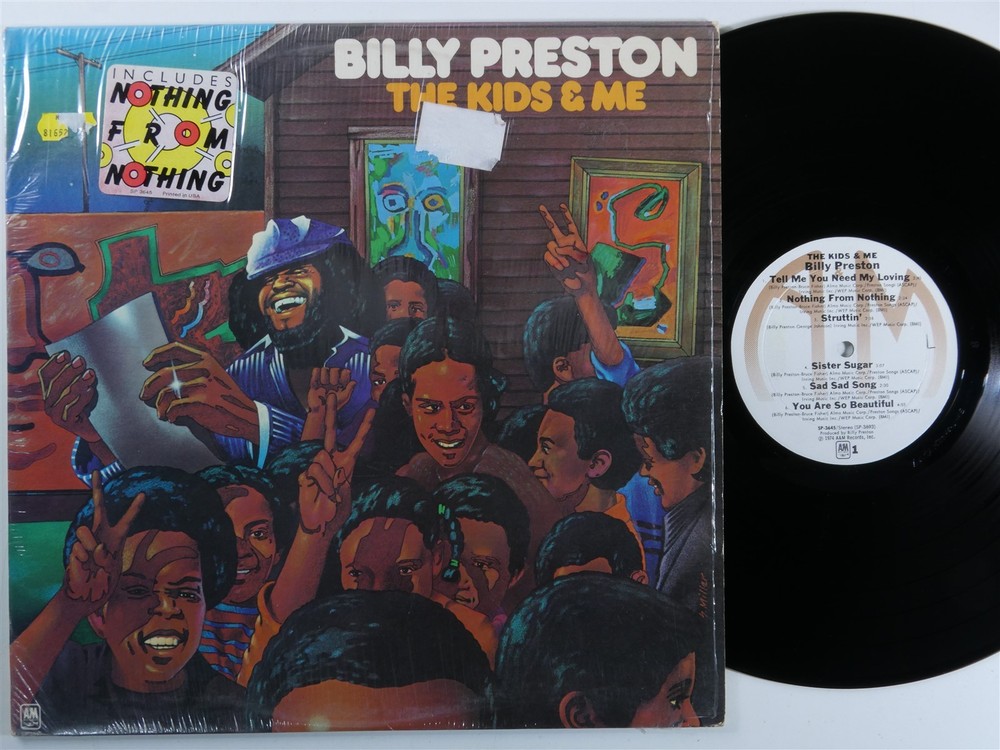 BILLY PRESTON The Kids & Me A&M LP VG+ SHRINK i
