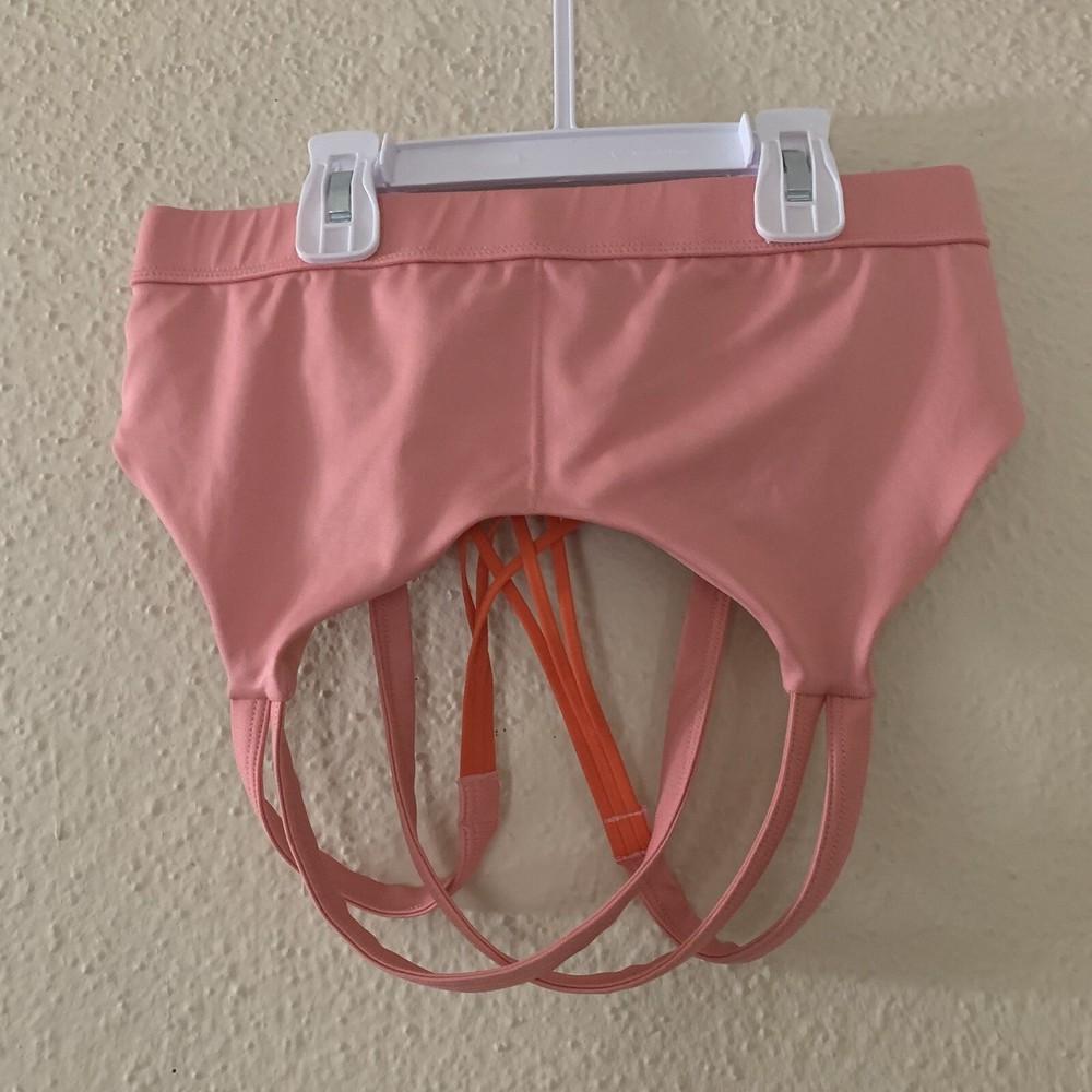 Champion sports bra womens Size M pink criss cross back