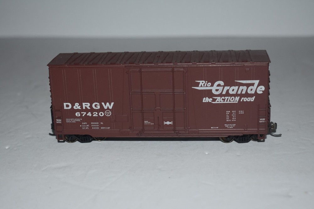 HO Scale Athearn Rio Grande 40' Hi-Cube Boxcar 67420 C54404