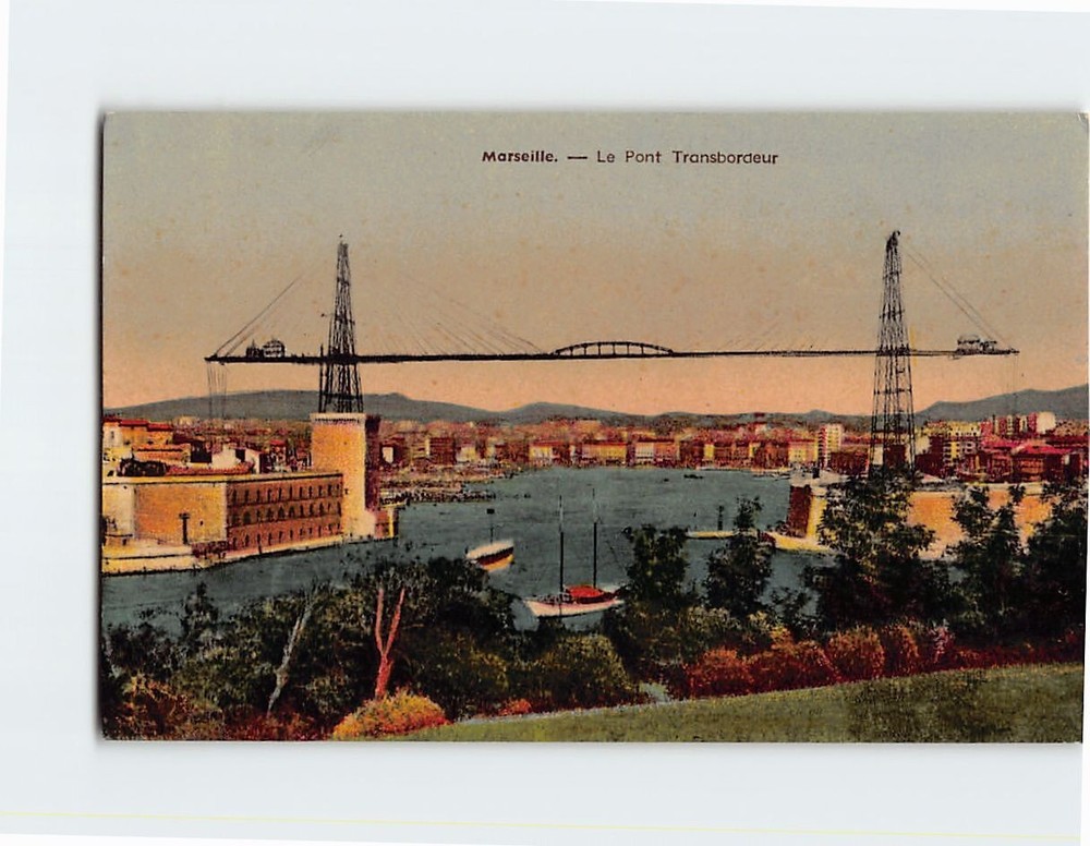 Postcard The Transporter Bridge Marseille France