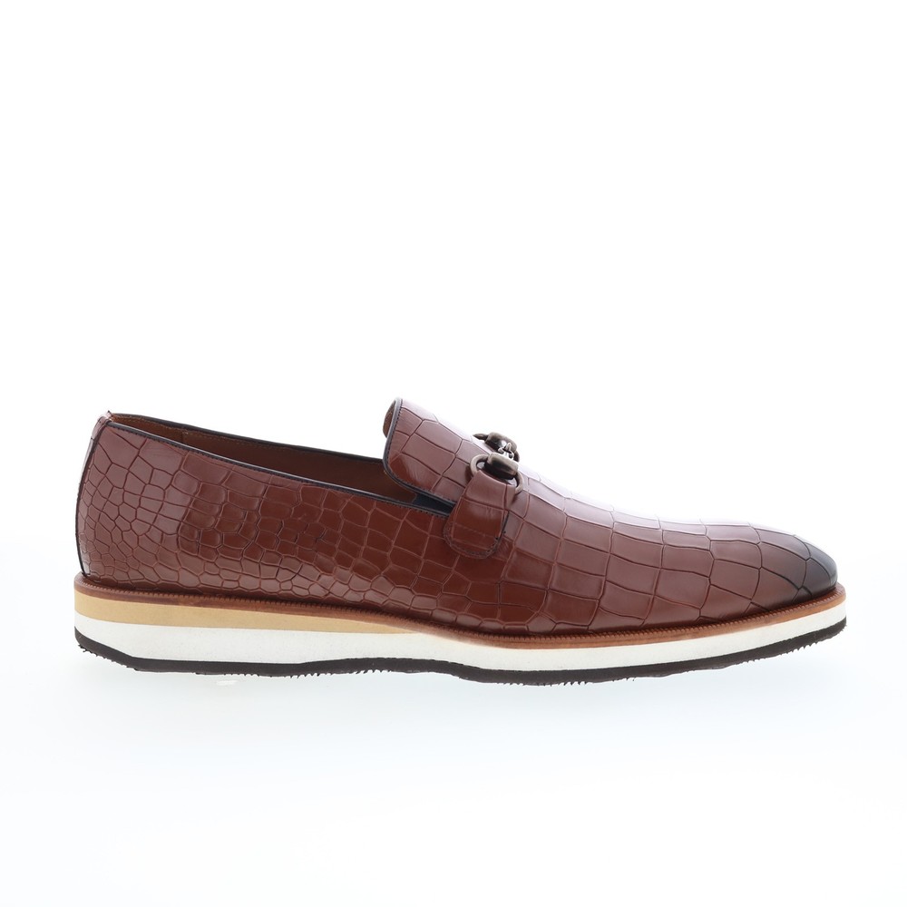 Mezlan Mez279 Mens Brown Leather Loafers & Slip Ons Casual Shoes 9