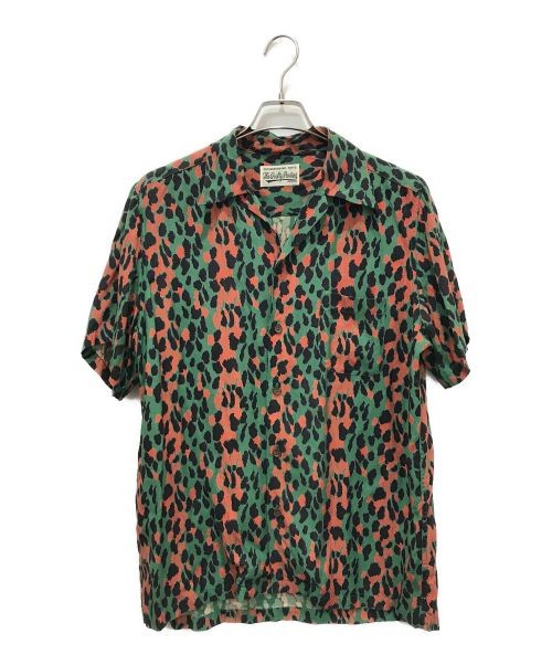 Wacko Maria Leopard Print Rayon Open Collar Shirt Medium