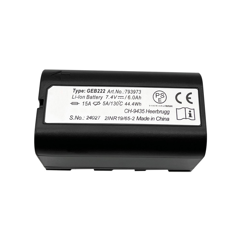 New GEB222 Replacement Battery 7.4V 6000mAh Li-ion For TS02/06/09 Total Station