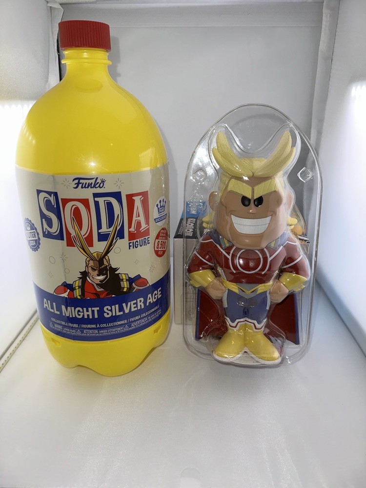 Funko Vinyl SODA 3 Liter All Might Silver Age Figure