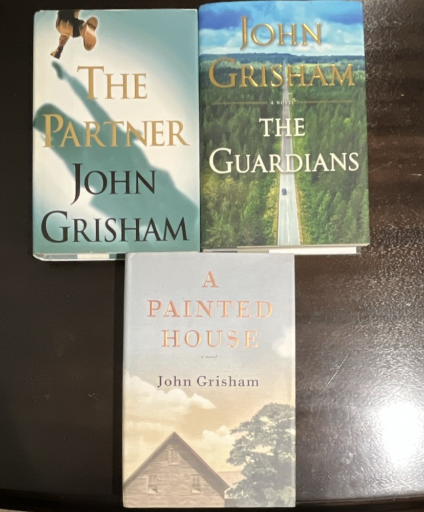 John Grisham Hardcover Lot of 3: The Partner, A Painted House, The Guardians
