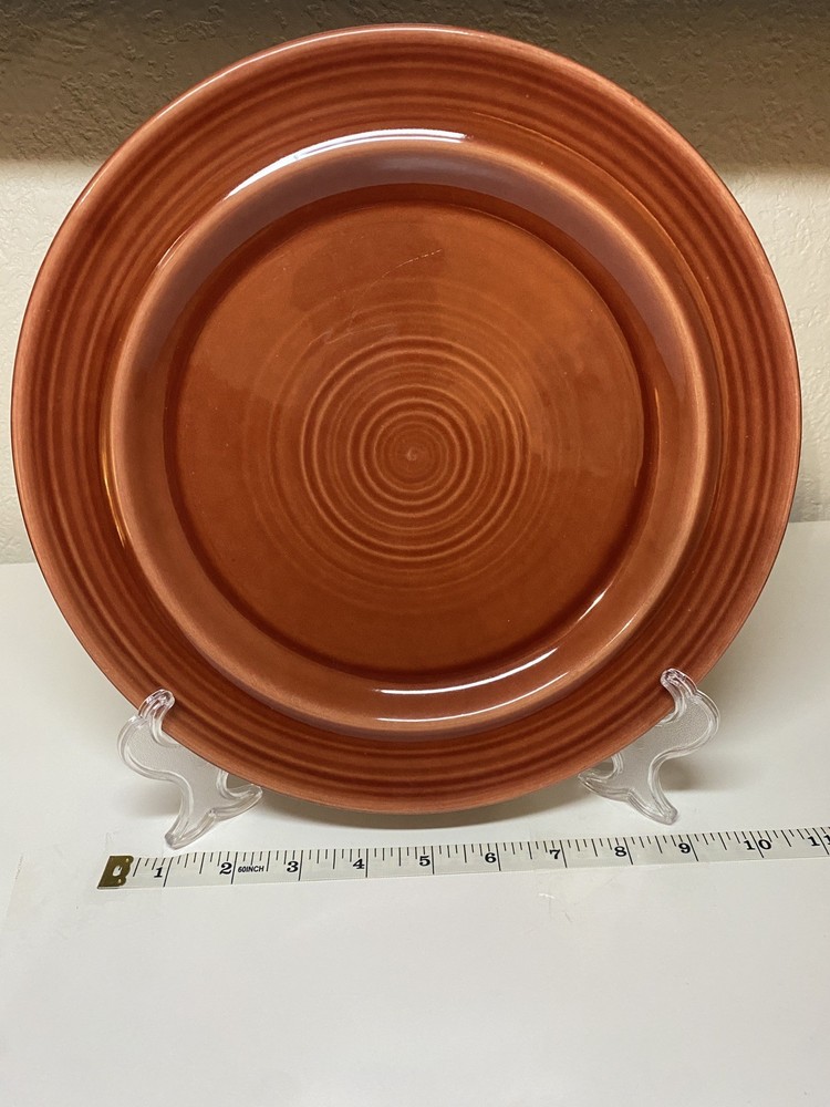 Vintage Metlox Colorstax Terra Cotta, 10.75” Dinner Plate