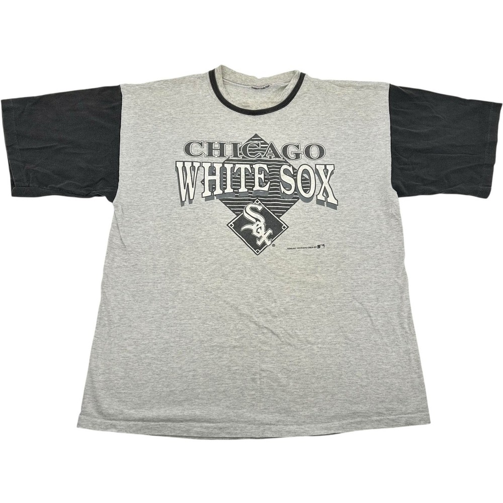 VTG 90s 1994 Men's Grey Chicago White Sox MLB Baseball Single Stitch T Shirt XL