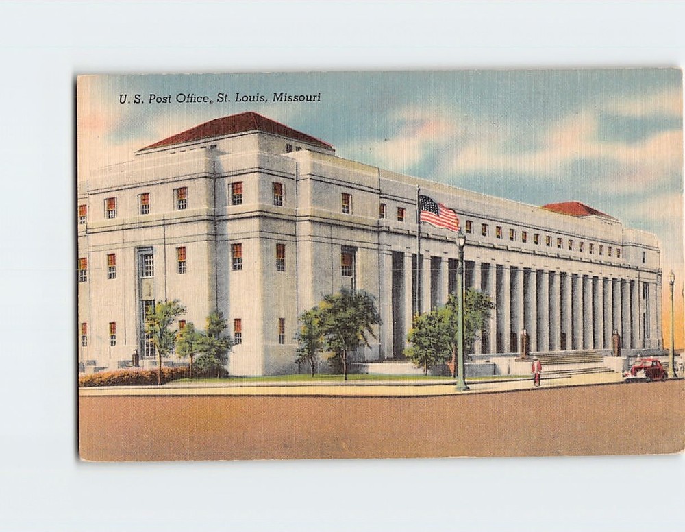 Postcard US Post Office St. Louis Missouri USA