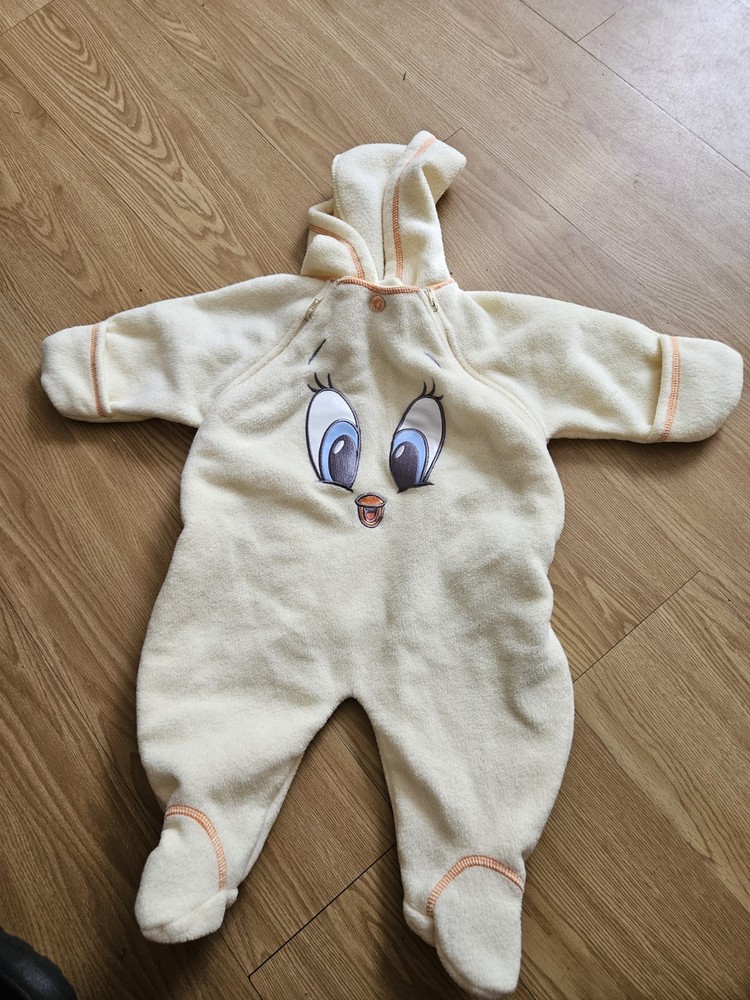 Tweety Baby Looney Tunes Vintage Romper One Piece 0-6 Months