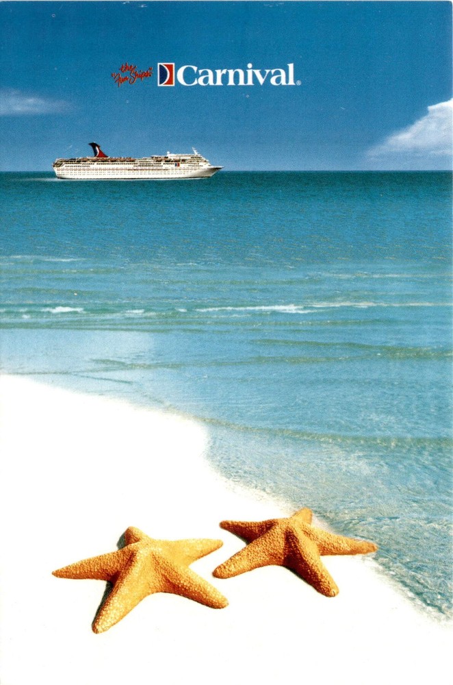 Carnival, cruise line, vacation, Carnival website, copyright Postcard