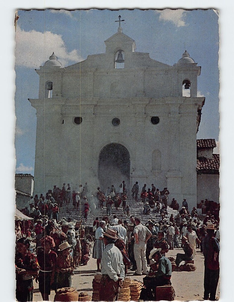 Postcard Iglesia de Santo Tomás Chichicastenango Guatemala
