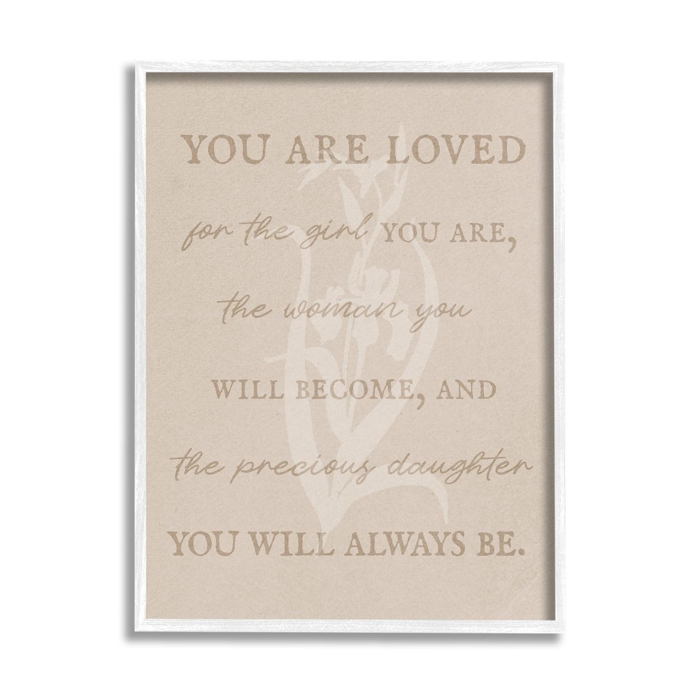 Precious Daughter Family Phrase Framed Giclee Art by Lil' Rue