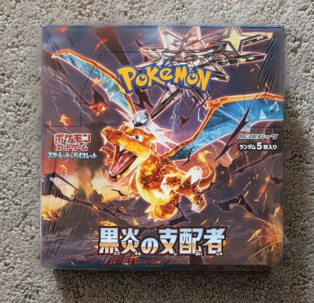 Pokémon Japanese Ruler of the Black Flame Booster Box Sealed US Seller SV3