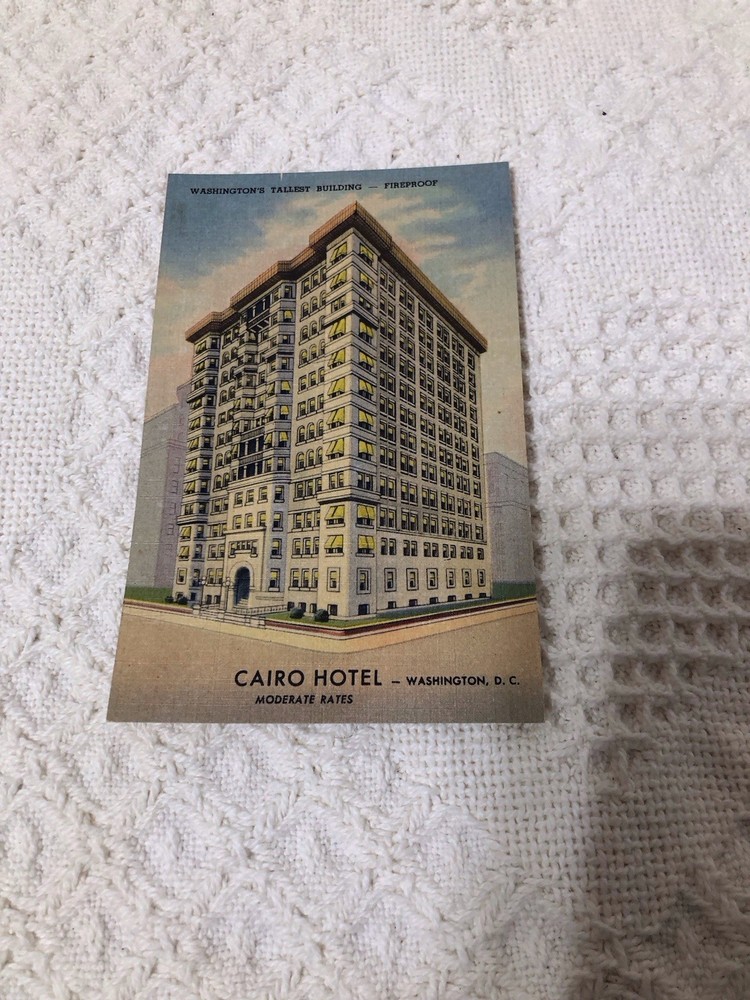 Washington, D.C. Postcard CAIRO HOTEL Street View 1951 Vintage Used