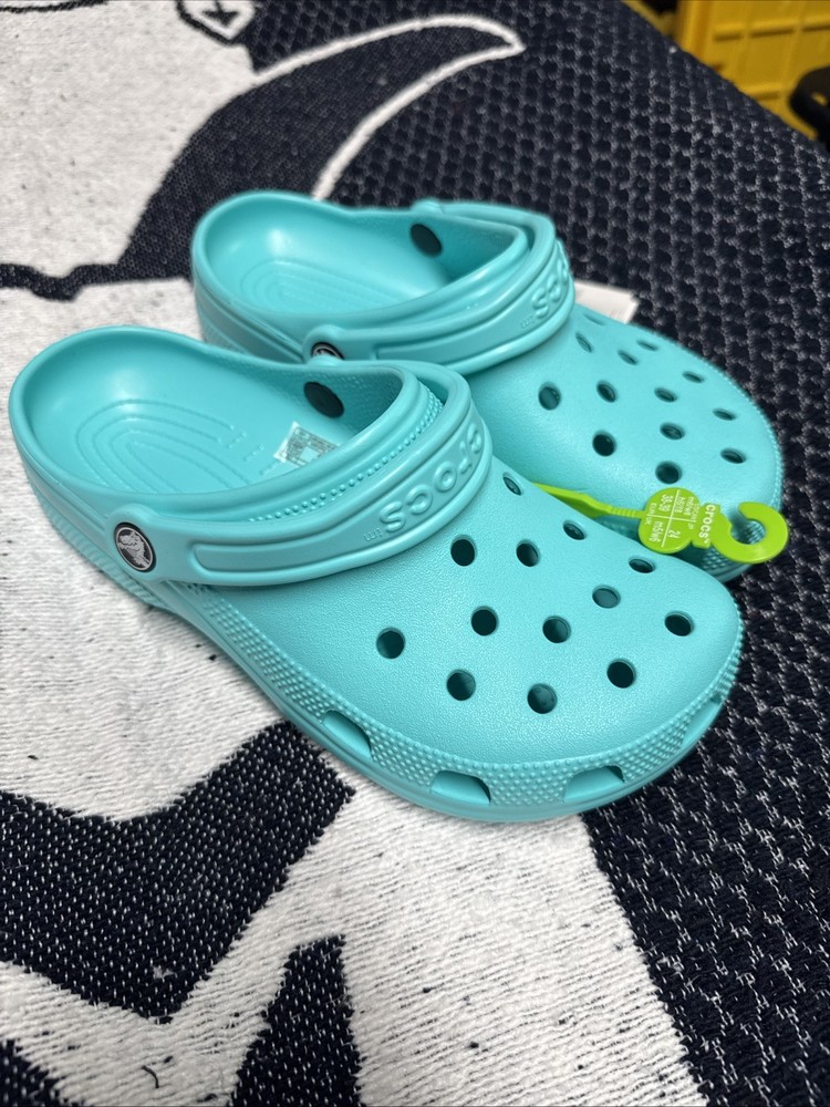 turquoise crocs 8 Women’s 6 Men’s Limited Edition