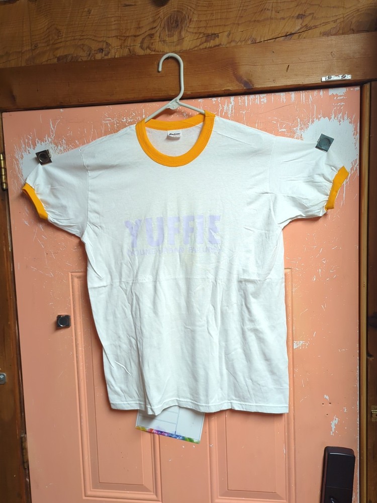 Vintage YUFFIE Young Urban Failure Ringer Tee Stedman USA Size L XL