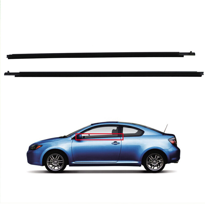 Left Right Door Glass Window Weatherstrip Seals 75712-21030 Fit 05-2010 SCION TC