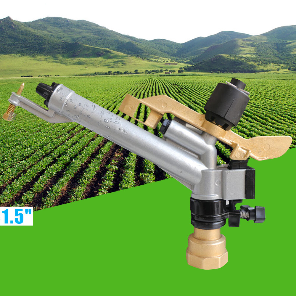 1x Adjustable Lawn Sprinkler Gun Spray High Pressure Water Irrigation 1.5