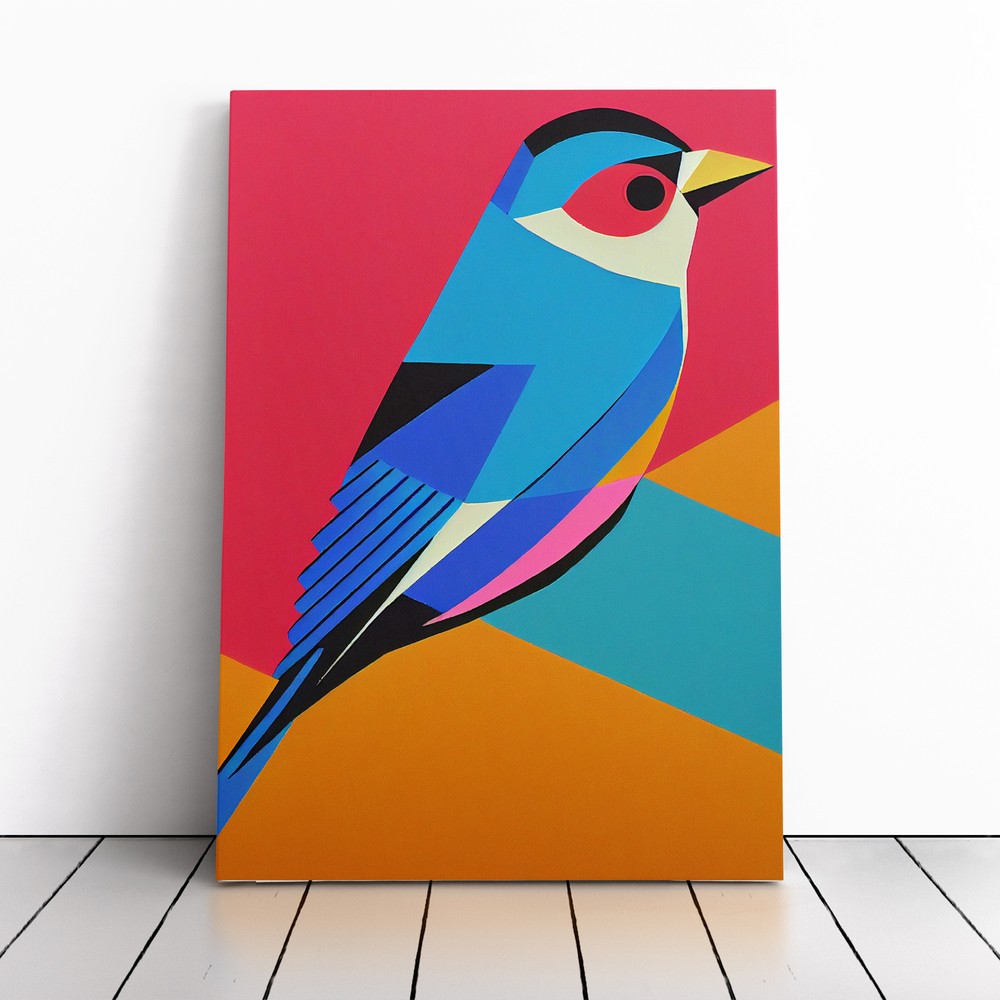 Bird Pop Art Canvas Wall Art Print Framed Picture Home Decor Living Room Bedroom