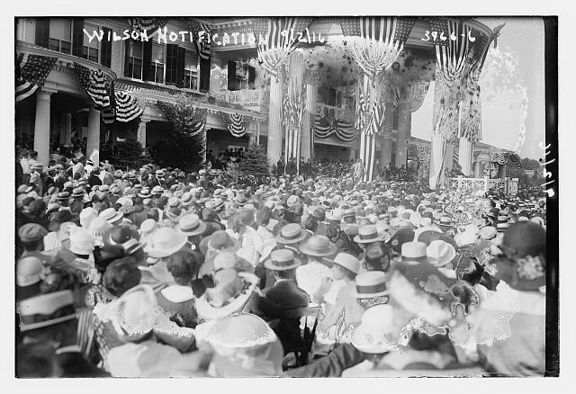 West Long Branch New Jersey Wilson Notification 1916 Shadow Lawn Crowd