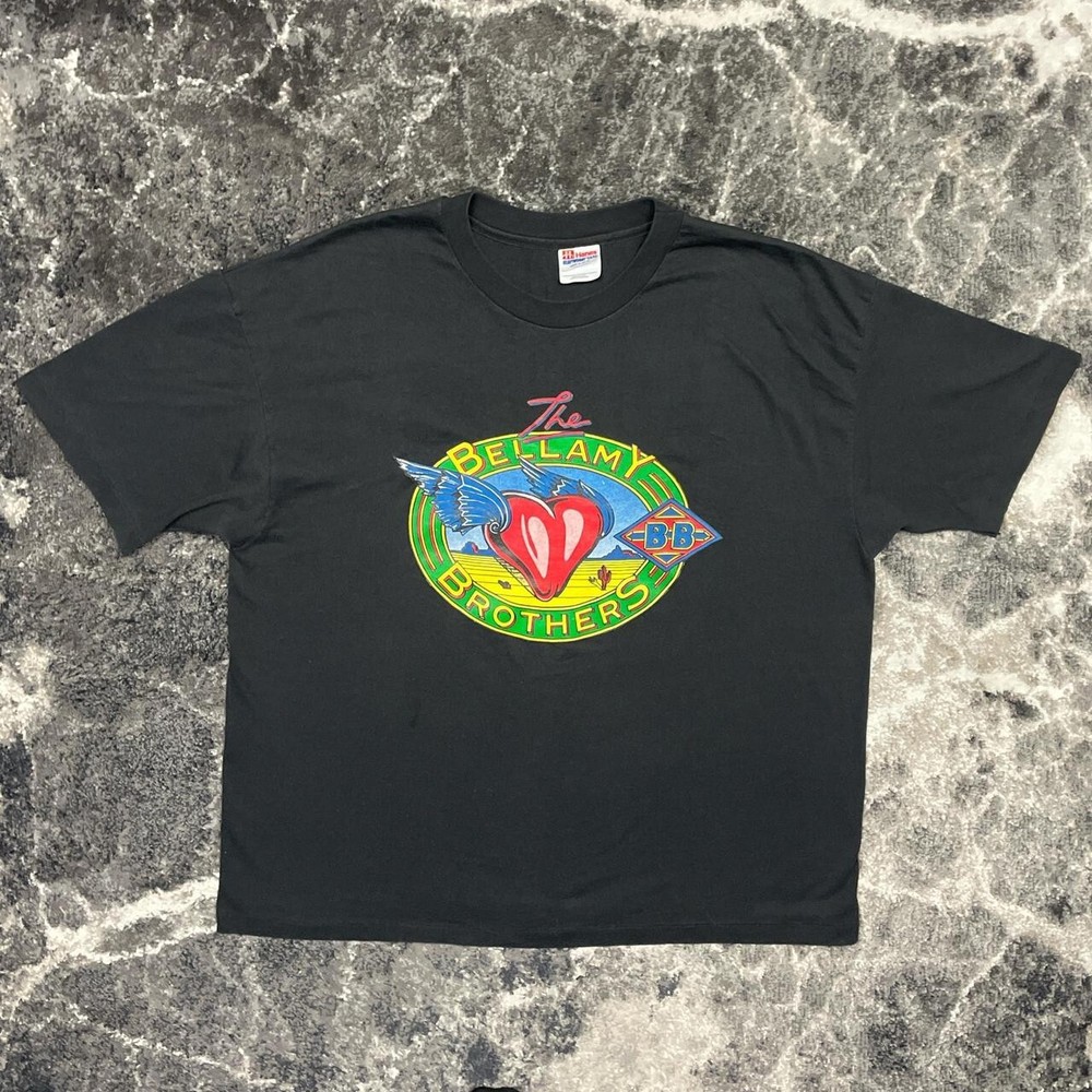 Vintage The Bellamy Brothers Shirt Mens XL 90s Single Stitch Band Concert Tour