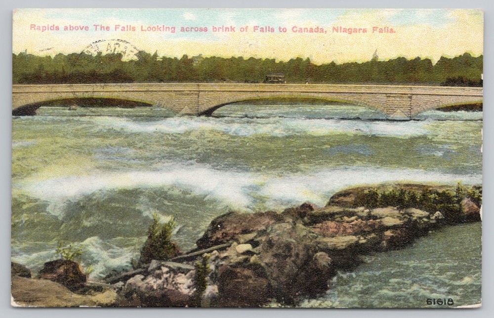 Rapids Above The Falls Niagara Falls New York NY Postcard 1910