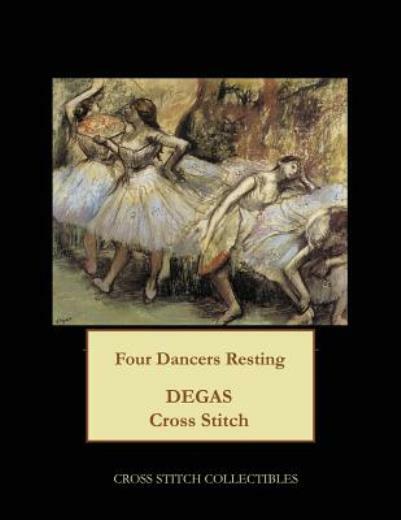 Four Dancers Resting: Degas Cross Stitch Pattern