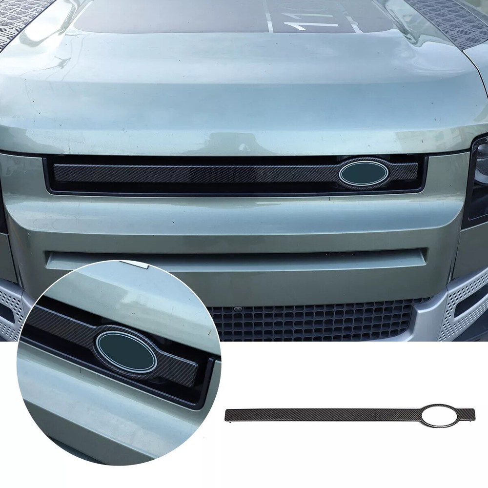 Real Carbon Fiber Front Grille Cover Strips for Land Rover Defender 90 110 20-23