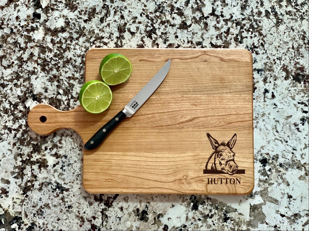 Peeking Donkey Cutting Board | Mule Charcuterie Board | Custom Serving Tray |