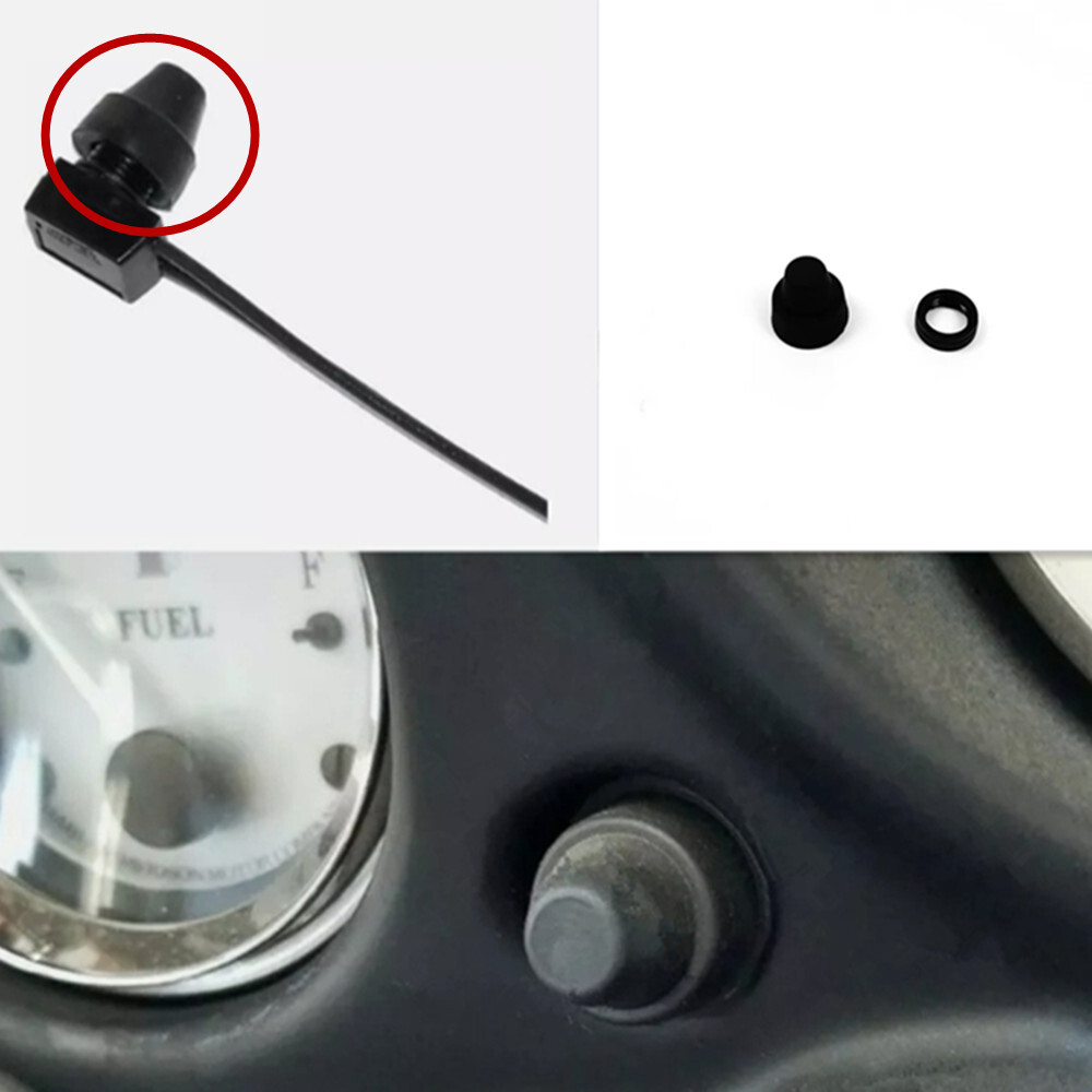 1 Pcs Black Speedometer Reset Switch Knob Boot For Harley Softail Dyna Sportster