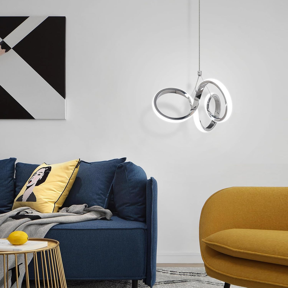 Modern Led Pendant Light Fixtures, 6000K Integrated LED Pendant Lights Kitche...