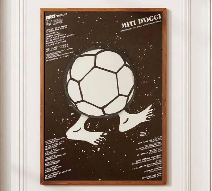 B&W Poster - 1983 Illustration Poster - Vintage Poster