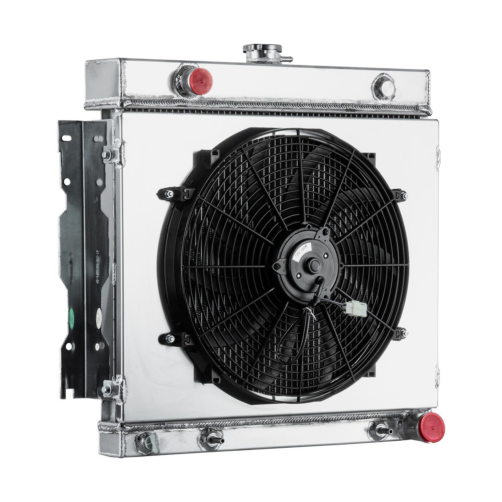 For 1970-1979 Dodge D/W 100 150 200 300 Ramcharger V8 4 Rows Radiator+Shroud Fan