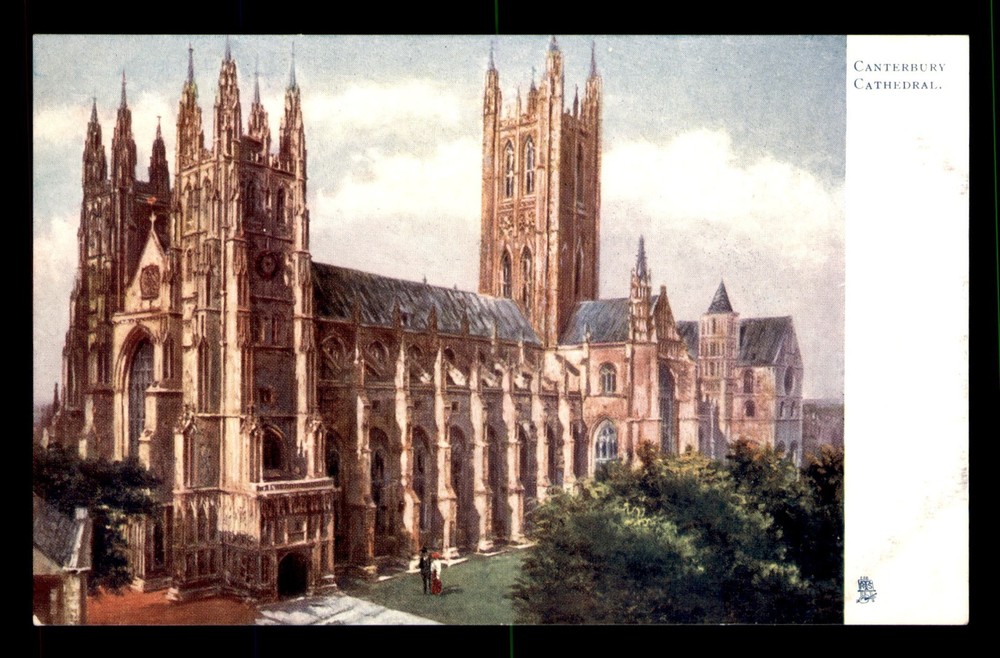 Canterbury Cathedral England Tucks Oilette UNP Postcard