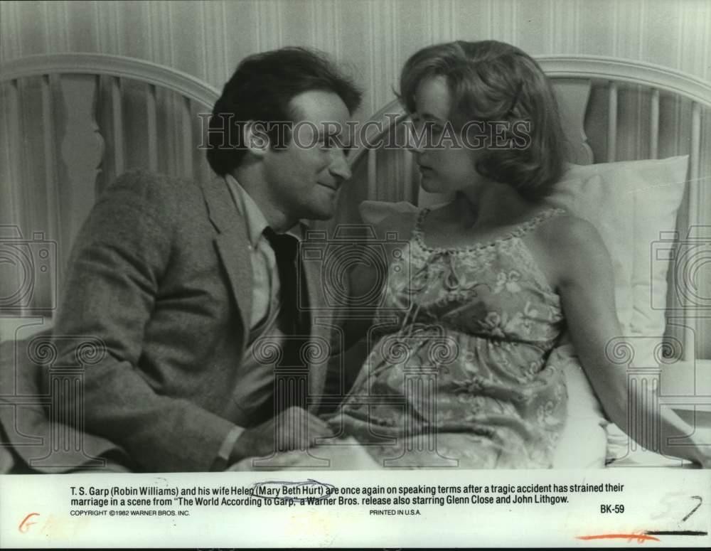 1982 Press Photo Robin Williams & Mary Beth Hurt -
