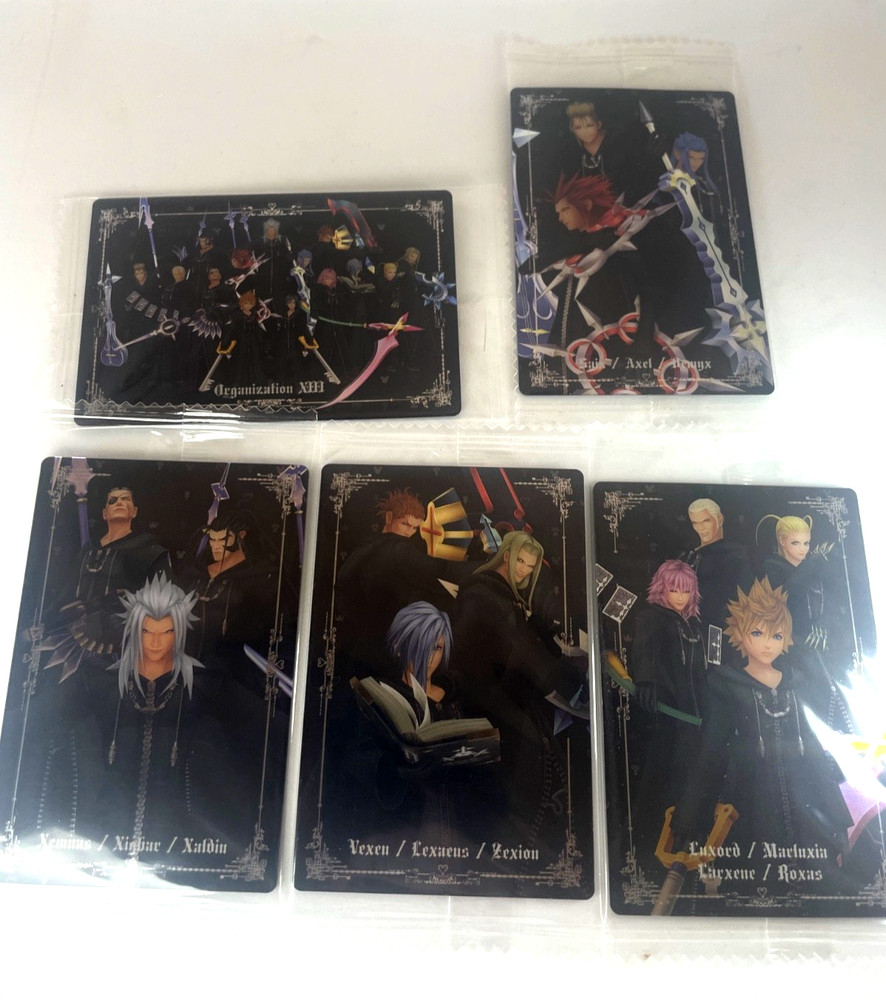 Kingdom Hearts Wafer Card #16 17 18 19 20 20th Anniversary Disney Bandai Holo