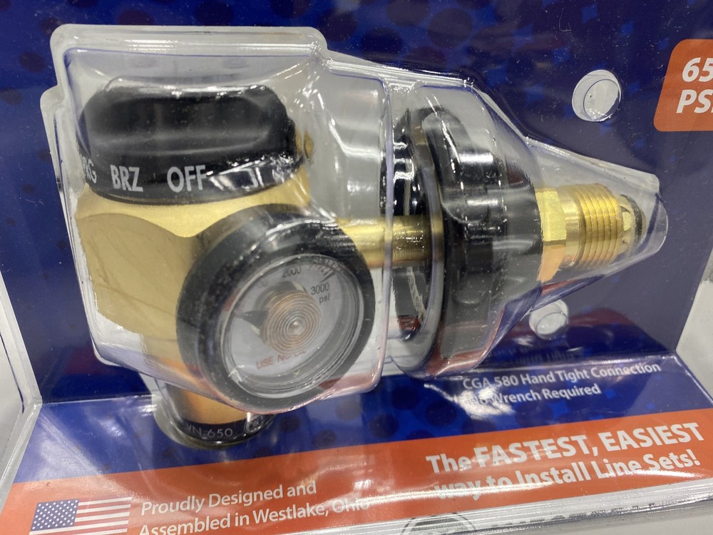 Western Enterprises VN-650 HVAC Nitrogen Purge Regulator & Flowmeter 650 PSI